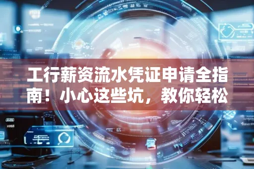 工行薪资流水凭证申请全指南!小心这些坑,教你轻松避雷