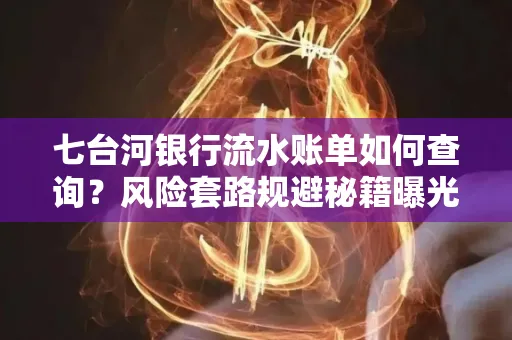 七台河银行流水账单如何查询?风险套路规避秘籍曝光?