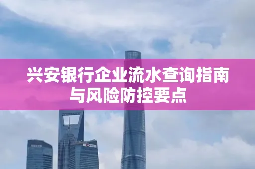 兴安银行企业流水查询指南与风险防控要点