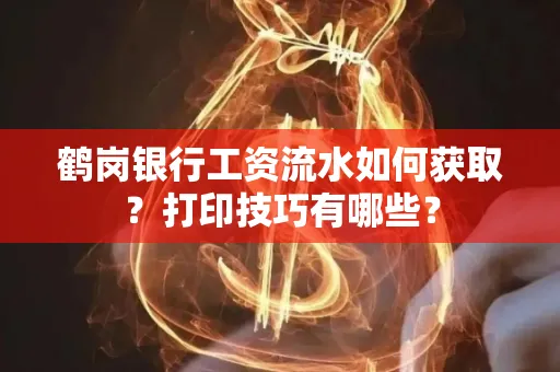 鹤岗银行工资流水如何获取?打印技巧有哪些?