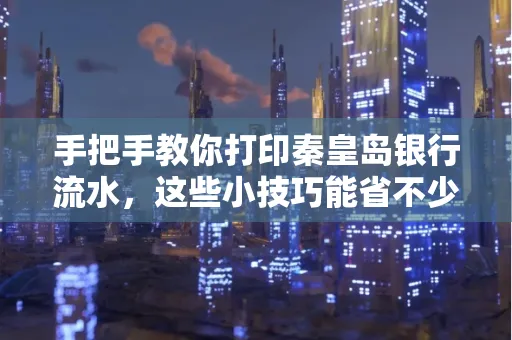 手把手教你打印秦皇岛银行流水,这些小技巧能省不少事