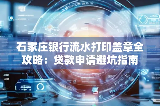 石家庄银行流水打印盖章全攻略:贷款申请避坑指南