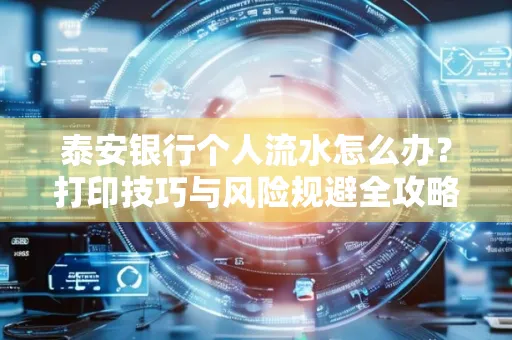 泰安银行个人流水怎么办?打印技巧与风险规避全攻略