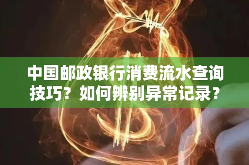 中国邮政银行消费流水查询技巧?如何辨别异常记录?