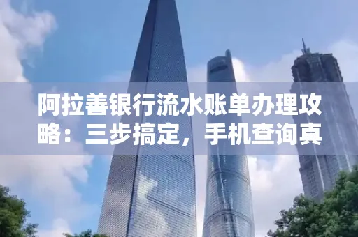 阿拉善银行流水账单办理攻略:三步搞定,手机查询真方便