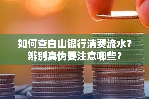 如何查白山银行消费流水?辨别真伪要注意哪些?