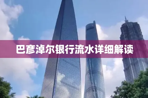 巴彦淖尔银行流水详细解读