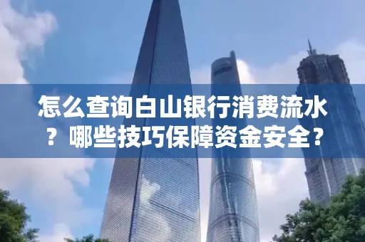 怎么查询白山银行消费流水?哪些技巧保障资金安全?